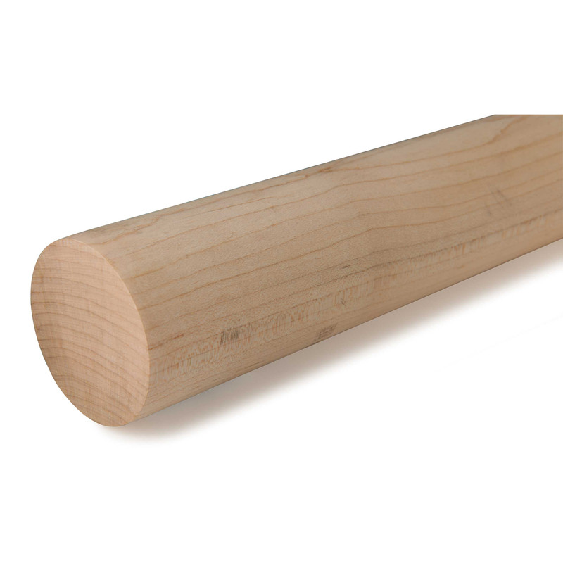 36" Round Wood Dowel - Species:Maple - Diameter:2"